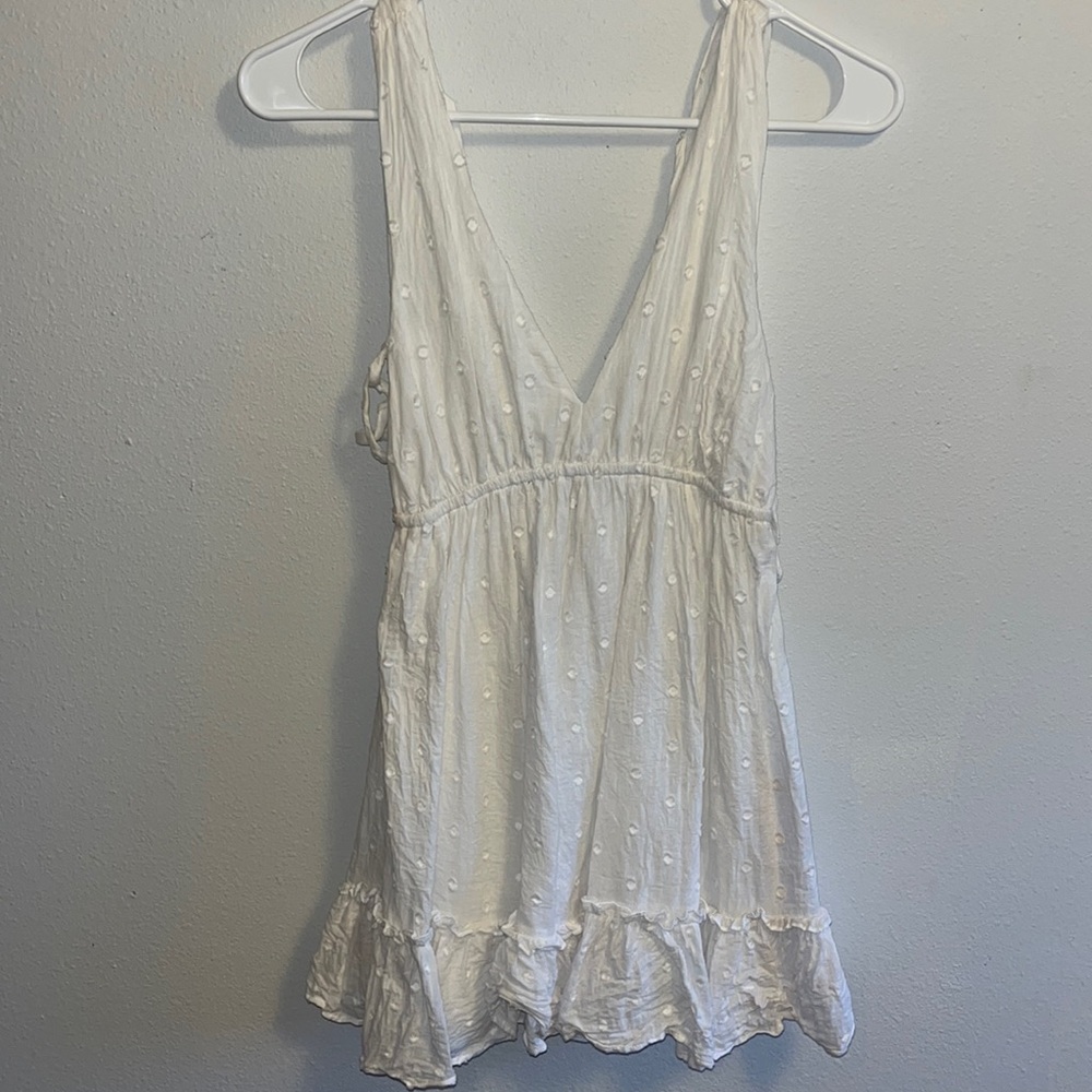 Stitch & Pine, Tilly’s White Polkadot Dress